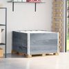 vidaXL Pallet Collars 3 pcs Grey 100x100 cm Solid Wood Pine