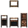 vidaXL Bathroom Furniture Set with Drawer 4 pcs Solid Reclaim Wood