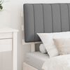vidaXL Bed Frame with Upholstered Headboard Light Grey 75 x 190 cm