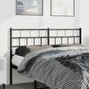 vidaXL Metal Replace Headboard Black 150 cm