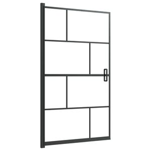 vidaXL Shower Enclosure ESG 80x140 cm Black