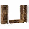 vidaXL TV Cabinet Set with Drawer FLORIN Old Wood Engineered Wood