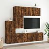 vidaXL 5 Piece TV Wall Units Smoked Oak Engineered Wood
