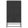 vidaXL Sideboard Black 68.5x38.5x123.5 cm Steel