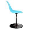vidaXL Swivel Dining Chairs 2 pcs Blue PP