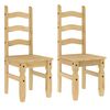 vidaXL 3 Piece Dining Set Panama Solid Wood Pine