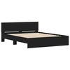 vidaXL Bed Frame without Mattress Black 140x190 cm