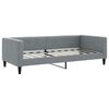 vidaXL Day Bed without Mattress Light Grey 90x190 cm Single Fabric