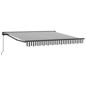 vidaXL Awning Frame Anthracite and White 300 x 250 cm
