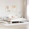 vidaXL Bed Frame with Drawers without Mattress White 180x200 cm Super King