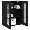 vidaXL Wall Cabinet Black Oak 69.5 x 34 x 90 cm Engineered Wood