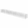 vidaXL Gabion Raised Bed | Silver | Galvanised Steel | 450x50x50 cm