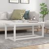 vidaXL Coffee Table White 110x55x45 cm Solid Wood Pine