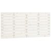 vidaXL Wall Headboard White 126x3x63 cm Solid Wood Pine