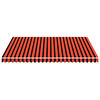 vidaXL Awning Top Sunshade Canvas Orange and Brown 3.5x2.5 m