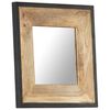 vidaXL Mirror 50x50 cm Solid Mango Wood