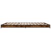vidaXL Bed Frame without Mattress Smoked Oak 120x200 cm