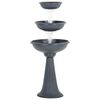 vidaXL Flower Bowl Grey &Oslash;50x114 cm