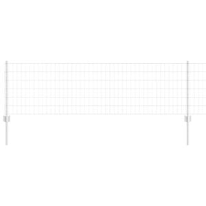 vidaXL Welded Wire Fence 25 x 0.6 m (W x H) Hot-Dip Galvanised Steel