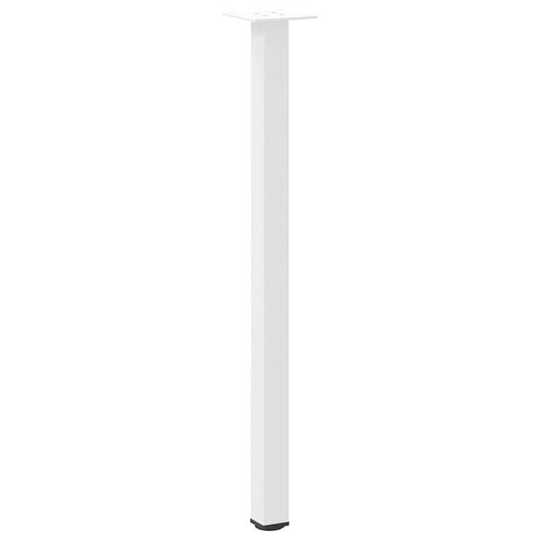 vidaXL Console Table Legs 4 pcs White 72-74 cm Steel