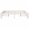 vidaXL Bed Frame White 150 x 200 cm Solid Pine Wood