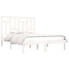 vidaXL Bed Frame without Mattress White 120x200 cm Solid Wood Pine
