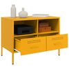 vidaXL TV Cabinets 2 pcs Mustard Yellow 68x39x50.5 cm Steel