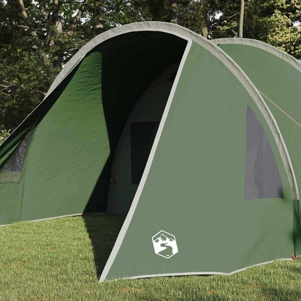 vidaXL Tunnel Tent with Roof Green and White 778 x 356 x 210 cm