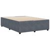 vidaXL Bed Frame without Mattress Dark Grey 140x200 cm Velvet