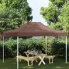 vidaXL Party Tent Roof 4x3 m Brown 270 g/m&sup2;