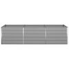 vidaXL Planter Light Grey 290 x 100 x 75 cm Galvanised Steel