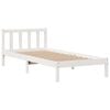 vidaXL Bookcase Bed without Mattress White 90x200 cm Solid Wood Pine