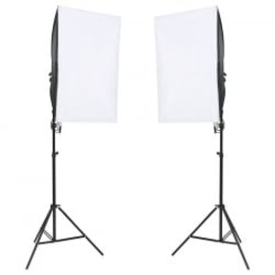 vidaXL Photo Studio Kit with Light Set and Reflector