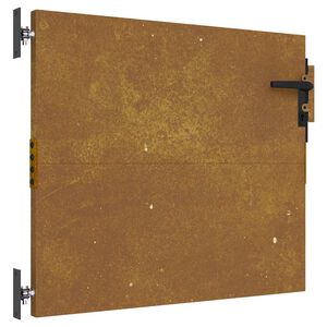 vidaXL Garden Gate 85 x 100 cm Powder-coated steel Black Lockable