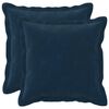 vidaXL Throw Pillow 2 pcs HOUTEN Blue 30 x 30 cm Microfiber Fleece