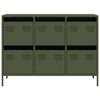 vidaXL Sideboard&nbsp;Olive Green 101.5x39x73.5 cm Cold-rolled Steel