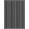 vidaXL Doormat Stripe Black and Grey 90x120 cm