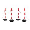 vidaXL Chain Post Set with 10 m Plastic Chain