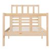 vidaXL Bed Frame without Mattress Small Single Solid Wood