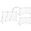 vidaXL Kids' Football Goal with Balls 2-in-1 White 184x64x124 cm