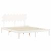 vidaXL Bed Frame without Mattress White 160x200 cm Solid Wood Pine