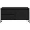 vidaXL TV Cabinet Black Oak 100 x 36 x 49.5 cm Engineered Wood