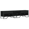vidaXL TV Cabinet Black 180x34x41 cm Engineered Wood