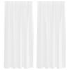 vidaXL Voile Curtain 2 pcs White 175 x 140 cm Polyester