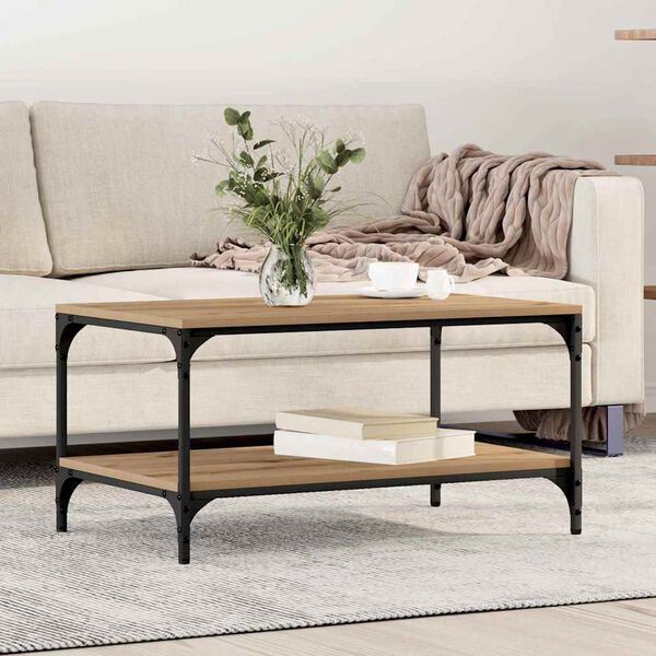 vidaXL Coffee Table Artisan Oak 81 x 50 x 40 cm Engineered Wood