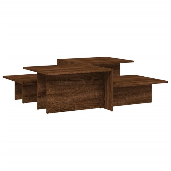 vidaXL Coffee Tables 2 pcs Brown Oak Engineered Wood