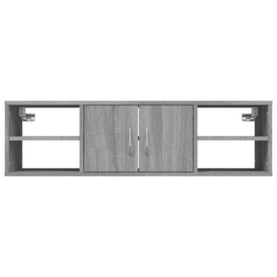 vidaXL Wall Shelf Grey Sonoma 102x30x29 cm Engineered Wood