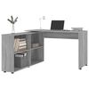 vidaXL Corner Desk Grey Sonoma Engineered Wood