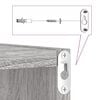 vidaXL Wall Cube Shelves 2 pcs Grey Sonoma 30x15x30 cm