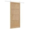 vidaXL Sliding Door ORKDAL Brown 93 x 211 cm Solid Pine Wood